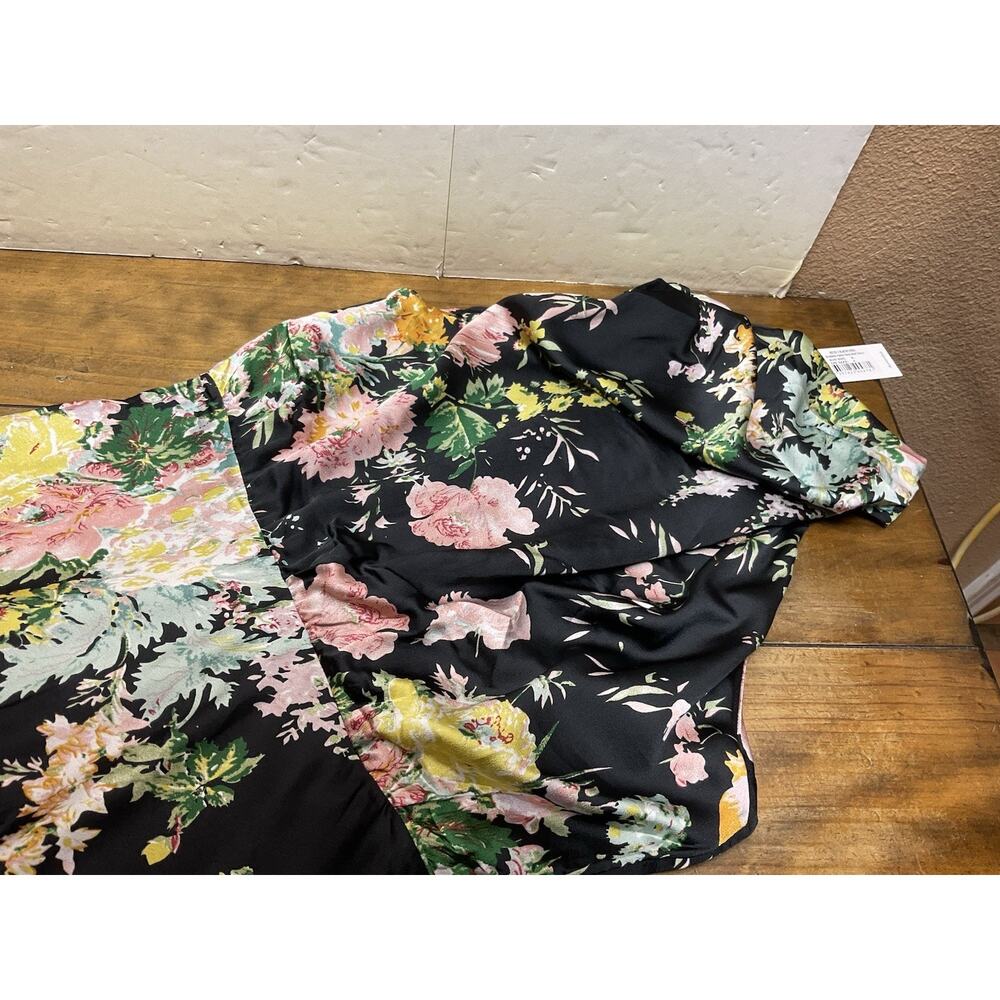 Petal & Pup Black Floral High-Neck Midi Dress - Picture 5 of 12